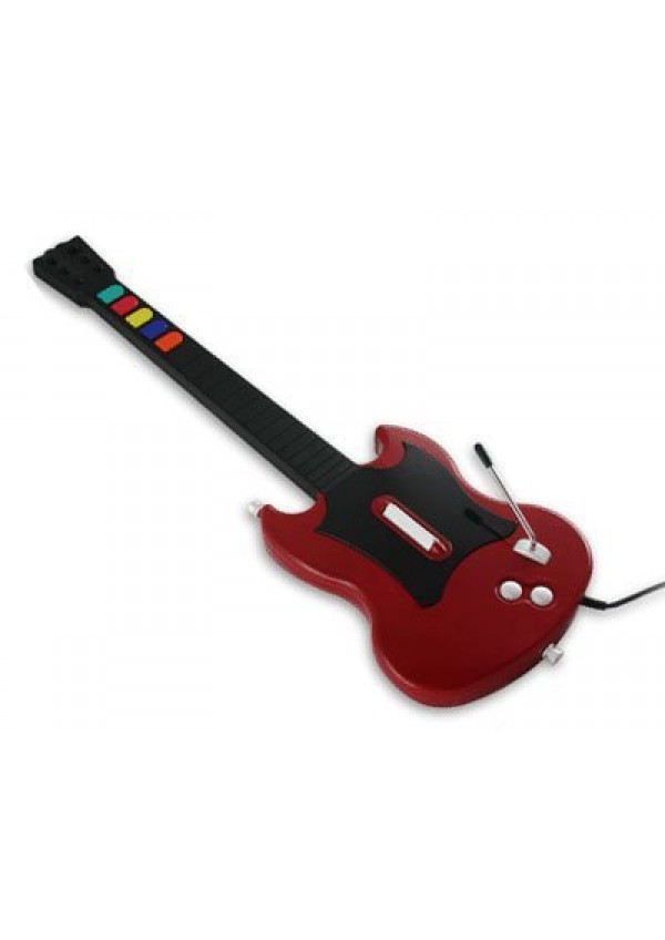 Guitare De Guitar Hero Avec Fil Red Octane Pour PS2 - Rouge